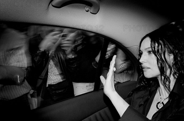 05/14/2005. EXCLUSIVE. 58th Cannes film festival: Monica Bellucci at the Hotel Martinez.