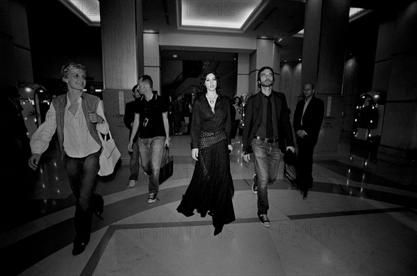 05/14/2005. EXCLUSIVE. 58th Cannes film festival: Monica Bellucci at the Hotel Martinez.