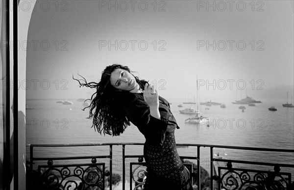 05/14/2005. EXCLUSIVE. 58th Cannes film festival: Monica Bellucci at the Hotel Martinez.