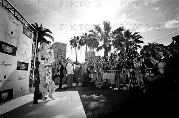 05/16/2005. 58th Cannes film festival - Sharon Stone pour Studio Magazine.