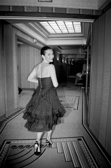 05/13/2005. 58th Cannes film festival - Behind the Scenes : Geraldine Pailhas at the Martinez.