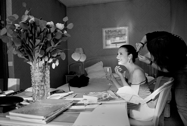 05/13/2005. 58th Cannes film festival - Behind the Scenes : Geraldine Pailhas at the Martinez.