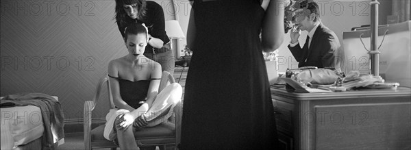 05/13/2005. 58th Cannes film festival - Behind the Scenes : Geraldine Pailhas at the Martinez.