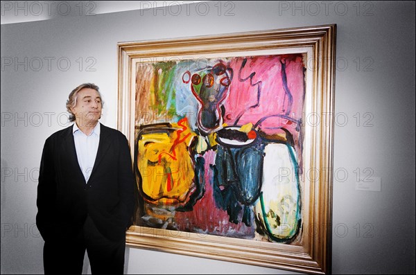 06/18/2005. American actor Robert De Niro opens exhibition of Robert De Niro Sr. paintings at La Piscine in Roubaix.