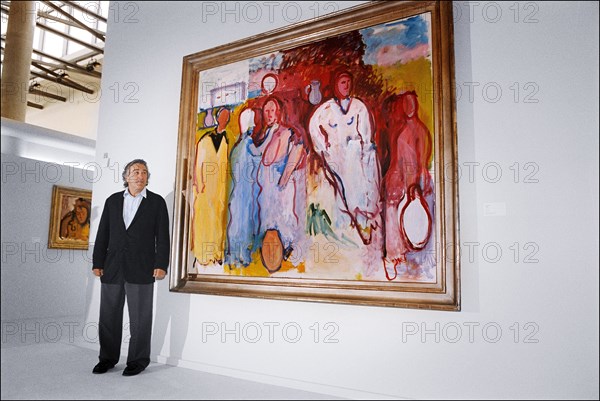 06/18/2005. American actor Robert De Niro opens exhibition of Robert De Niro Sr. paintings at La Piscine in Roubaix.