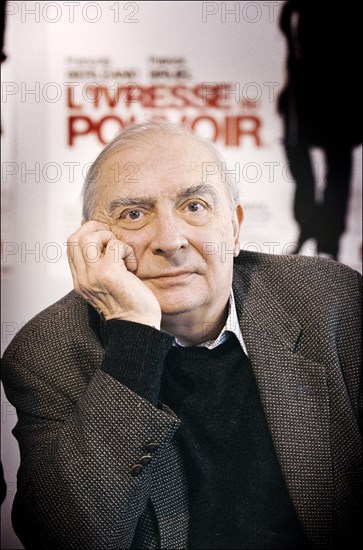 31/01/2006. Conference de presse du film "L'ivresse du pouvoir" de Claude Chabrol.