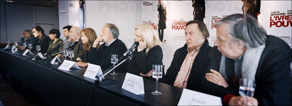 31/01/2006. Conference de presse du film "L'ivresse du pouvoir" de Claude Chabrol.