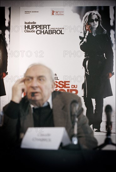 31/01/2006. Conference de presse du film "L'ivresse du pouvoir" de Claude Chabrol.