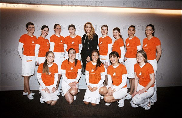 04/05/2006.  Jerry Hall, ambassadress of the Bayer Health Care program.