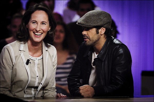 04/11/2006. Segolene Royal on Canal Plus talk show "Le Grand Journal."