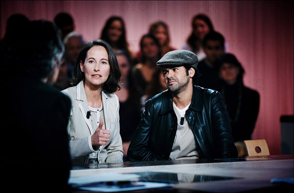 04/11/2006. Segolene Royal on Canal Plus talk show "Le Grand Journal."