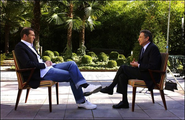 Zinedine Zidane et Michel Drucker