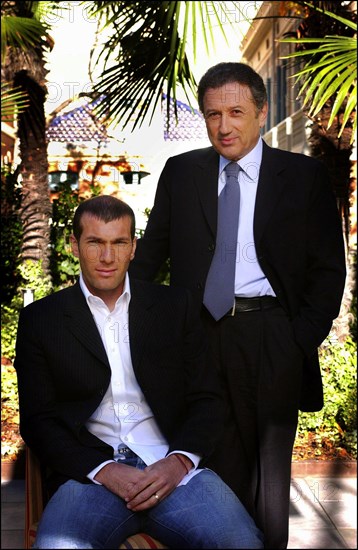 Zinedine Zidane and Michel Drucker