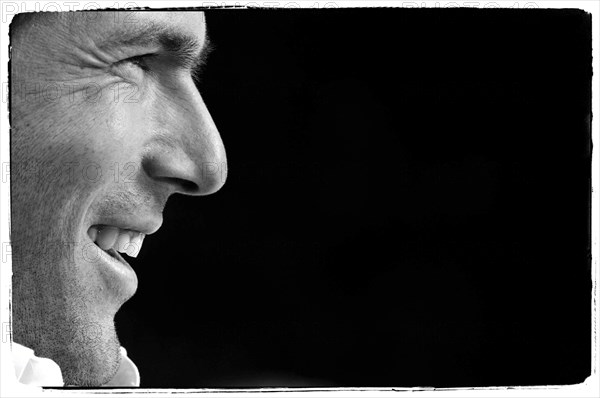 01/04/2004.  Close-up French soccer Zinedine Zidane