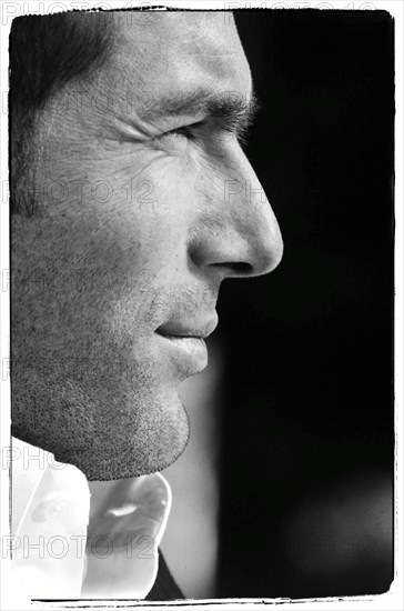 01/04/2004.  Close-up French soccer Zinedine Zidane