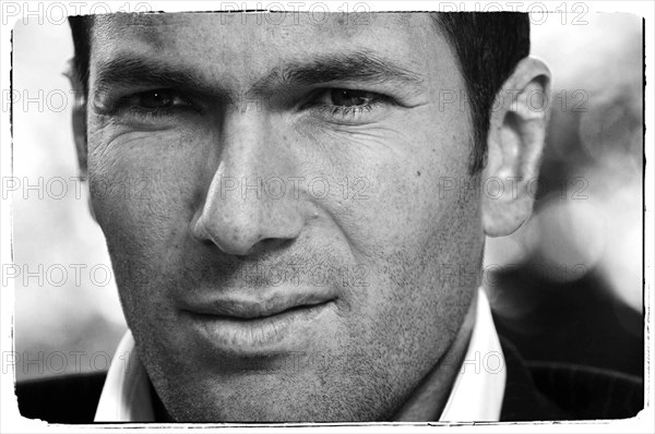 01/04/2004.  Close-up French soccer Zinedine Zidane