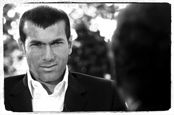 01/04/2004.  Close-up French soccer Zinedine Zidane