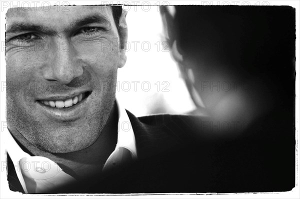 01/04/2004.  Close-up French soccer Zinedine Zidane