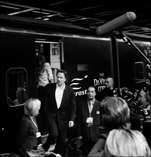 05/16/2006. Arrival of Da Vinci Code crew at Cannes rail station.