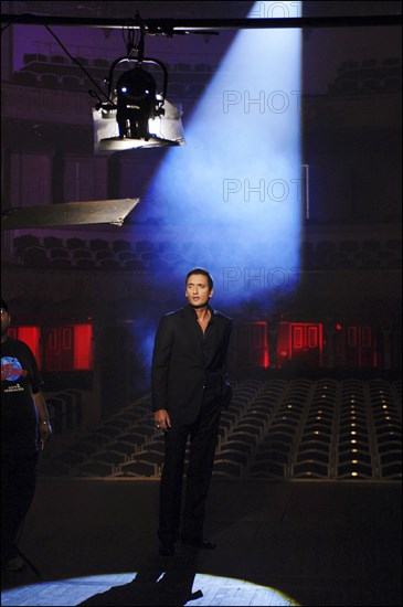 03/00/2007. Dany Brillant on the set of his video : 'Histoire d'Amour'.