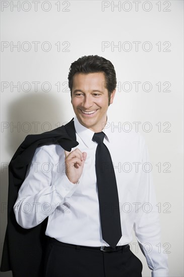 04/01/2008. French stand-up comedian Laurent Gerra performs his new show.