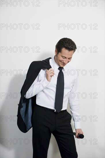 04/01/2008. French stand-up comedian Laurent Gerra performs his new show.
