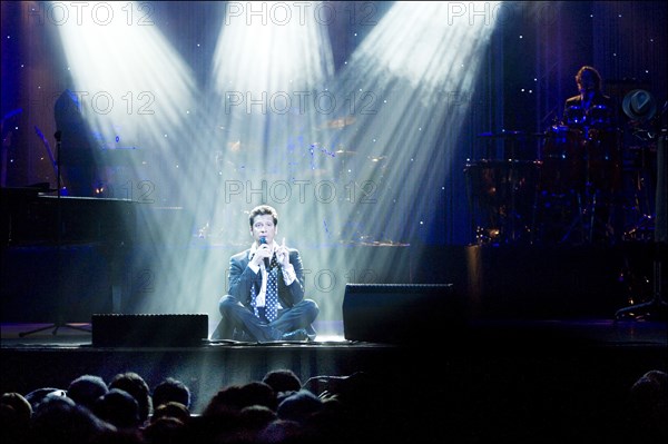 04/01/2008. French stand-up comedian Laurent Gerra performs his new show.