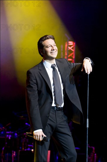 04/01/2008. French stand-up comedian Laurent Gerra performs his new show.