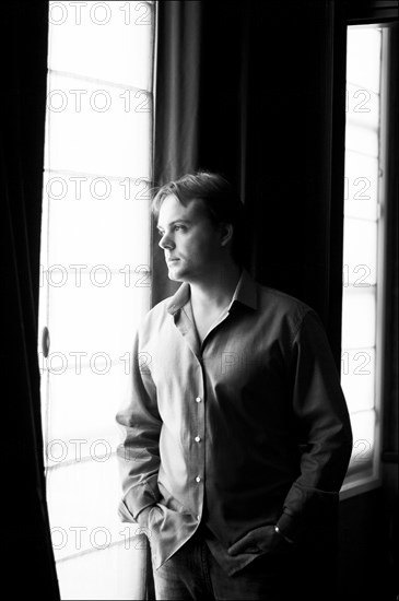 10/09/2008.  Close up french writer Romain Sardou.