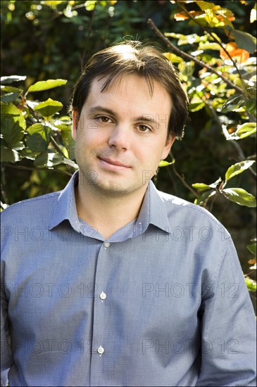 10/09/2008.  Close up french writer Romain Sardou.