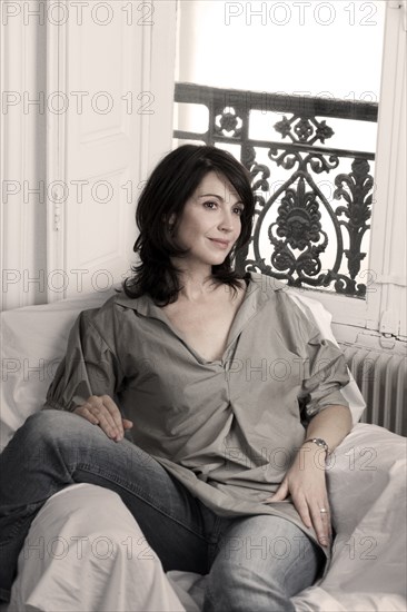 03/14/2009. Exclusive. Close up of French actress and director Zabou Breitman.