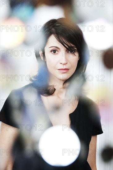 03/14/2009. Exclusive. Close up of French actress and director Zabou Breitman.