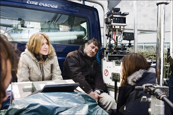 Tournage du film d'Amanda Sthers "Je vais te manquer"