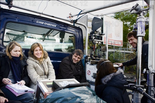 Tournage du film d'Amanda Sthers "Je vais te manquer"