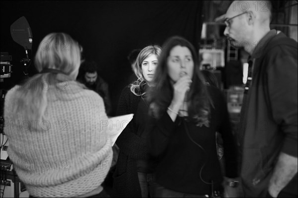 06/00/2009 - On the set of the movie "Je vais te manquer ", written and directed by Amanda Sthers.