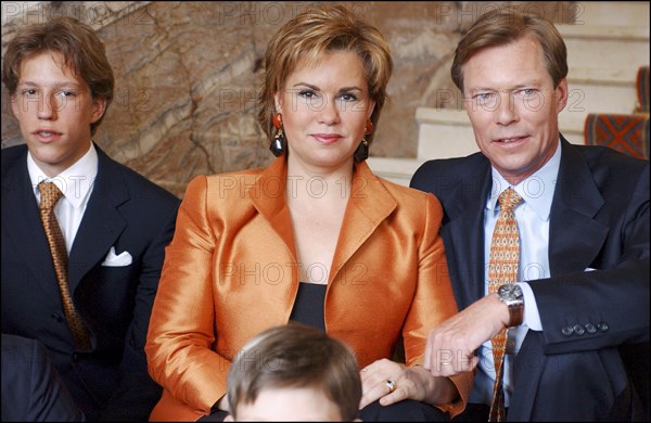 04/18/2004. EXCLUSIVE. Grand Duchy of Luxembourg family: gathers for the birthday of Grand Duke Henri and son Prince Sebastien.