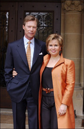 04/18/2004. EXCLUSIVE. Grand Duchy of Luxembourg family: gathers for the birthday of Grand Duke Henri and son Prince Sebastien.