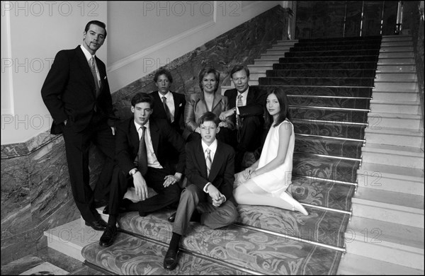 04/18/2004. EXCLUSIVE. Grand Duchy of Luxembourg family: gathers for the birthday of Grand Duke Henri and son Prince Sebastien.