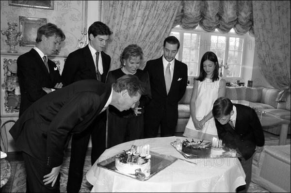 04/18/2004. EXCLUSIVE. Grand Duchy of Luxembourg family: gathers for the birthday of Grand Duke Henri and son Prince Sebastien.