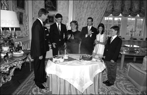 04/18/2004. EXCLUSIVE. Grand Duchy of Luxembourg family: gathers for the birthday of Grand Duke Henri and son Prince Sebastien.