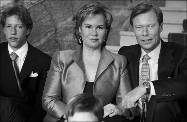 04/18/2004. EXCLUSIVE. Grand Duchy of Luxembourg family: gathers for the birthday of Grand Duke Henri and son Prince Sebastien.