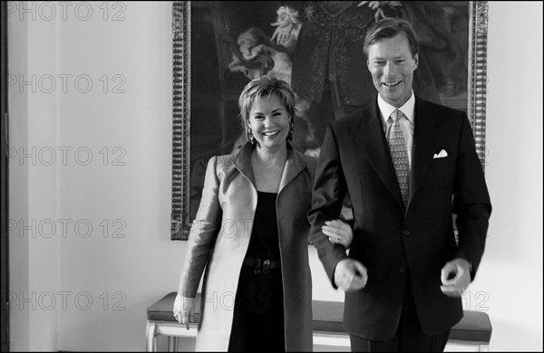 04/18/2004. EXCLUSIVE. Grand Duchy of Luxembourg family: gathers for the birthday of Grand Duke Henri and son Prince Sebastien.