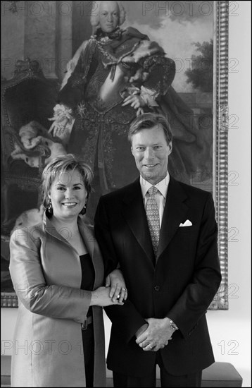 04/18/2004. EXCLUSIVE. Grand Duchy of Luxembourg family: gathers for the birthday of Grand Duke Henri and son Prince Sebastien.