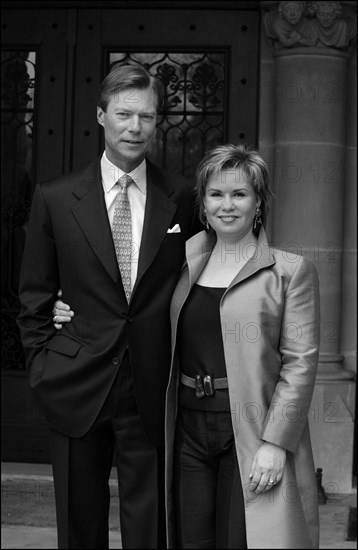 04/18/2004. EXCLUSIVE. Grand Duchy of Luxembourg family: gathers for the birthday of Grand Duke Henri and son Prince Sebastien.