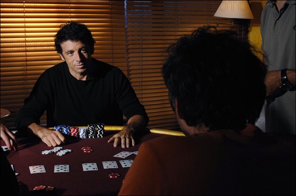 Patrick Bruel lors d'une partie de poker