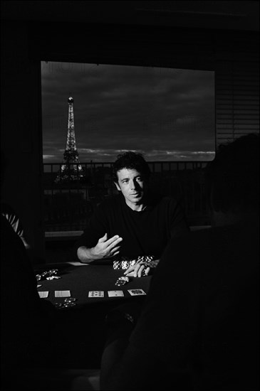 Patrick Bruel lors d'une partie de poker