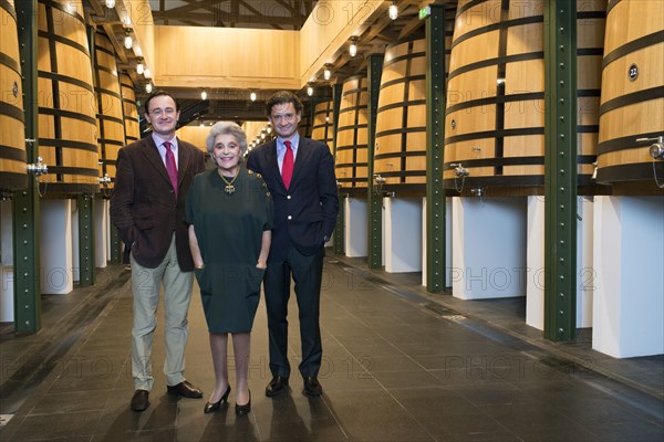 Philippine de Rothschild et ses deux fils