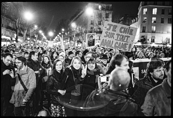 Gatherings under the slogan 'JE SUIS CHARLIE' in Paris on January 11, 2015