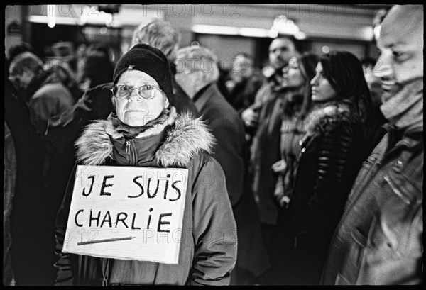 Gatherings under the slogan 'JE SUIS CHARLIE' in Paris on January 11, 2015