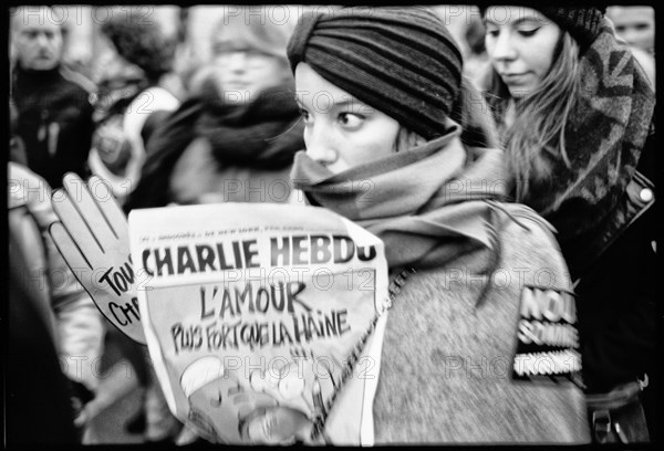 Manifestation "JE SUIS CHARLIE" à Paris le 11 janvier 2015